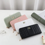 Long Women Wallets Purse Three-fold Female Wallet Bag Zipper Long Wallet