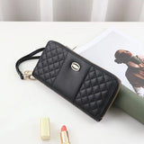 Long Women Wallets Purse Three-fold Female Wallet Bag Zipper Long Wallet