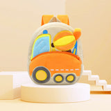 Plush Bulldozer Excavator Backpack for Kids 2-4 Years Old