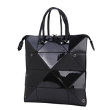 Casual Female PU Folding Tote Bags Women Diamond Crossbody Shou