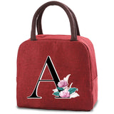 Whitemarble Lunch Bag Picnic Tote Canvas Handbag