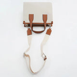 Canvas Leather Handbag Classic Woody Tote Bag