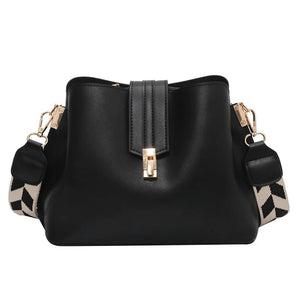 Women Shoulder Bags Leather Bucket Purse Crossbody Bag Stylish Handbag
