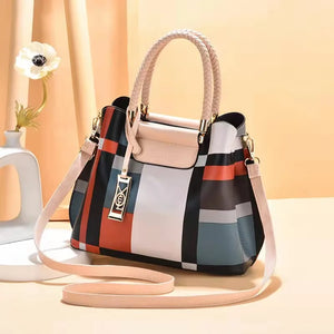 Women's Printed Plaid Small Square Bag