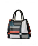 Women's Printed Plaid Small Square Bag