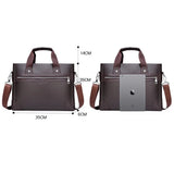 Leather Men's Briefcase Shoulder Bag Messenger Casual Tote Computer Bags