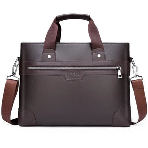 Leather Men's Briefcase Shoulder Bag Messenger Casual Tote Computer Bags