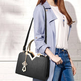 Metal Soft Bag Lady Shoulder Handbag Women Bag Crossbody Bags Female