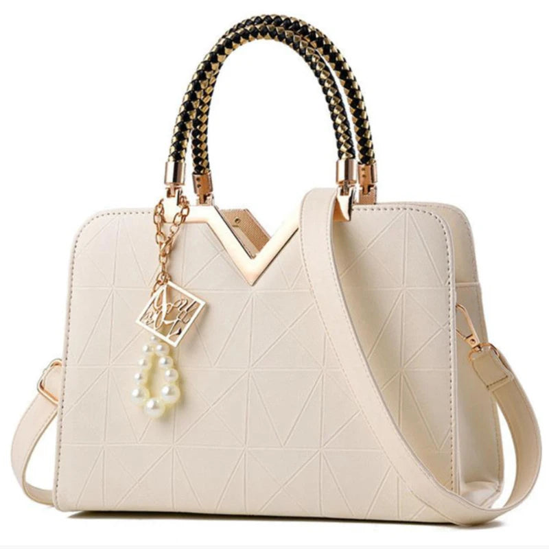 Metal Soft Bag Lady Shoulder Handbag Women Bag Crossbody Bags Female