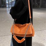 Plush Women Handbag Clutch Chain Shoulder Bags Large Shopping Crossbody Bags