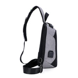 Men's USB Crossbody Bag Anti Theft Shoulder Bag