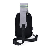 Men's USB Crossbody Bag Anti Theft Shoulder Bag