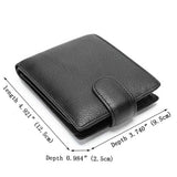 Leather Men Wallet Engraved Name Hasp Male Purses Long Vintage High Quality