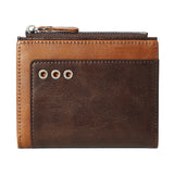 Anti-Theft Leather Wallet for Men Large Capacity Zipper Business Purse