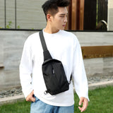 Men's Belt Bag Charging Chest Bag Travel Bag Multi-function Messenger Bag Pocket