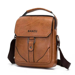 Men's Leather Crossbody Business Shoulder Bag
