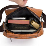 Men's Leather Crossbody Business Shoulder Bag