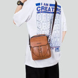 Men's Leather Crossbody Business Shoulder Bag