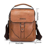Men's Leather Crossbody Business Shoulder Bag