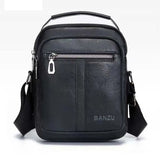 Men's Leather Crossbody Business Shoulder Bag