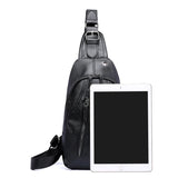 Men's Theftproof Leather Crossbody Bag