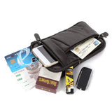 Men's Leather Phone Pouch Crossbody Waist Pack