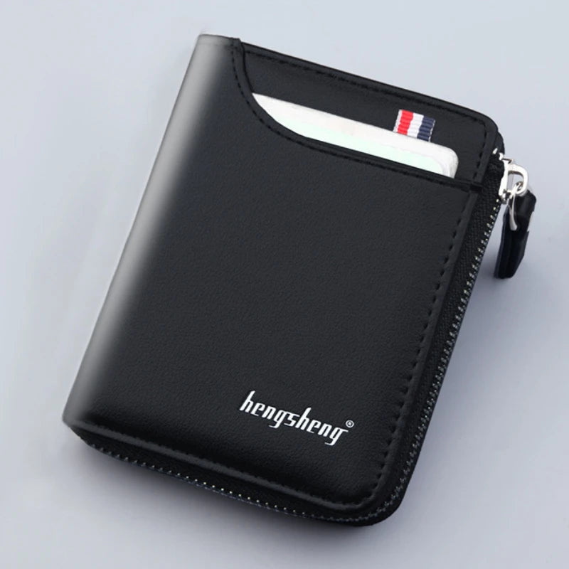 Men's Casual Short Wallet PU Leather Billetera Hombre