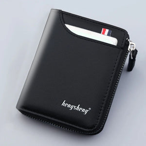Men's PU Leather Short Wallet Billetera Hombre