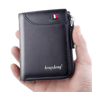 Men's PU Leather Short Wallet Billetera Hombre