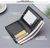 Men's Wallet Smooth Soft Leather Cross-section Multi-function Wallet Tide
