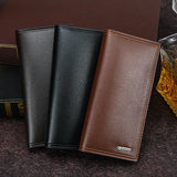 Men's Long Magnetic Buckle Wallet Envelope Style