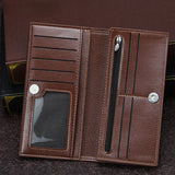 Men's Long Magnetic Buckle Wallet Envelope Style