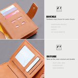 Men's Leather Money Clip Large Capacity Credit Card/ID Holders