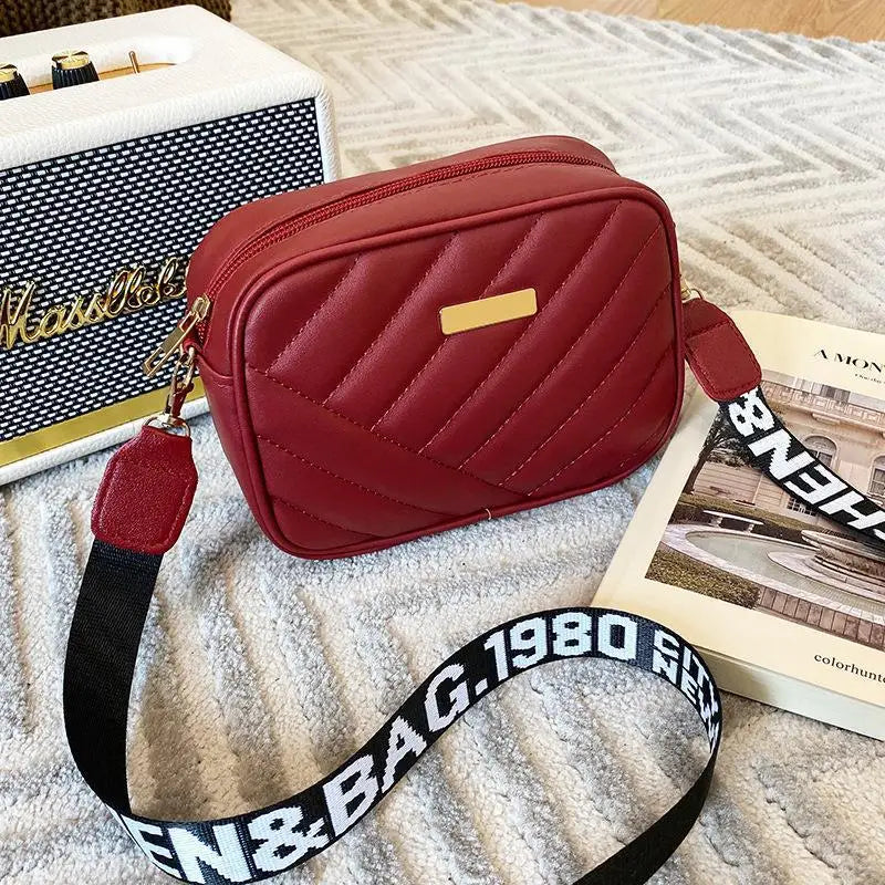 Embroidered Camera Female Messenger Bag Ladies Crossbody Shoulder Bags