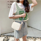 Embroidered Camera Female Messenger Bag Ladies Crossbody Shoulder Bags