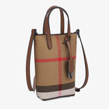 Casual Leather Phone Bag Women Small Shoulder Crossbody Plaid Messenger Bag