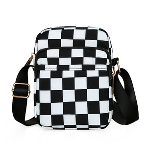 Mini Ladies Shoulder Bag Panelled Nylon Women Messenger Bags