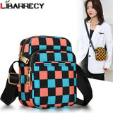Mini Ladies Shoulder Bag Panelled Nylon Women Messenger Bags