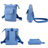Nylon Women Messenger Bag Solid Mini Ladies Shoulder Crossbody Phone