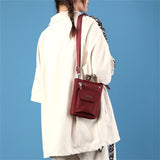 Nylon Women Messenger Bag Solid Mini Ladies Shoulder Crossbody Phone