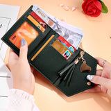 Mini Tassel Mini Wallets for Women Purse Female Short Students Lovely Purse Ladi