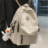 Multi-Pocket Female Backpack School Bag for Teenage Girls Boys Student