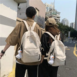 Multi-Pocket Female Backpack School Bag for Teenage Girls Boys Student