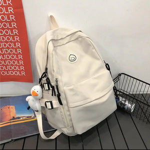 Multi-Pocket Female Backpack School Bag for Teenage Girls Boys Student