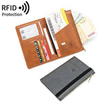 RFID Travel Passport Wallet Document Holder Clutch Bag