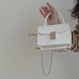 Crocodile Square Chain Messenger Shoulder Bag Handbag