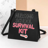 Nurse Pattern Square Tote Bag Women Shoulder Bag Crossbody Bag
