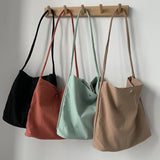 Nylon Canvas Shoulder Bag for Women Cotton Cloth Female Student Messenger Bag