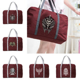 Nylon Foldable Skull Series Printing Travel Bags Large Capacity Luggage