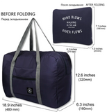 Foldable Nylon Travel Bags Unisex Large Capacity Luggage